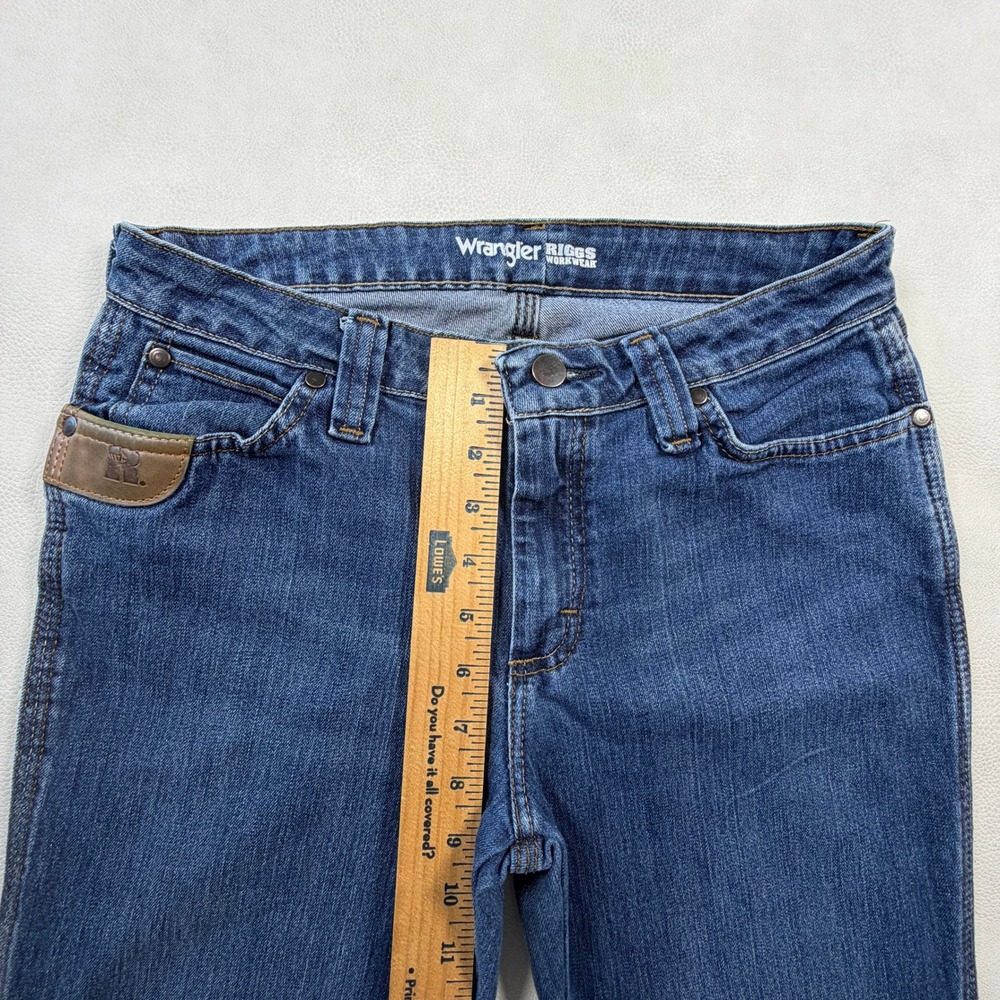Wrangler Riggs Workwear Womens Bootcut Jeans Blue Medium Wash Size 4x30 - Picture 8 of 13